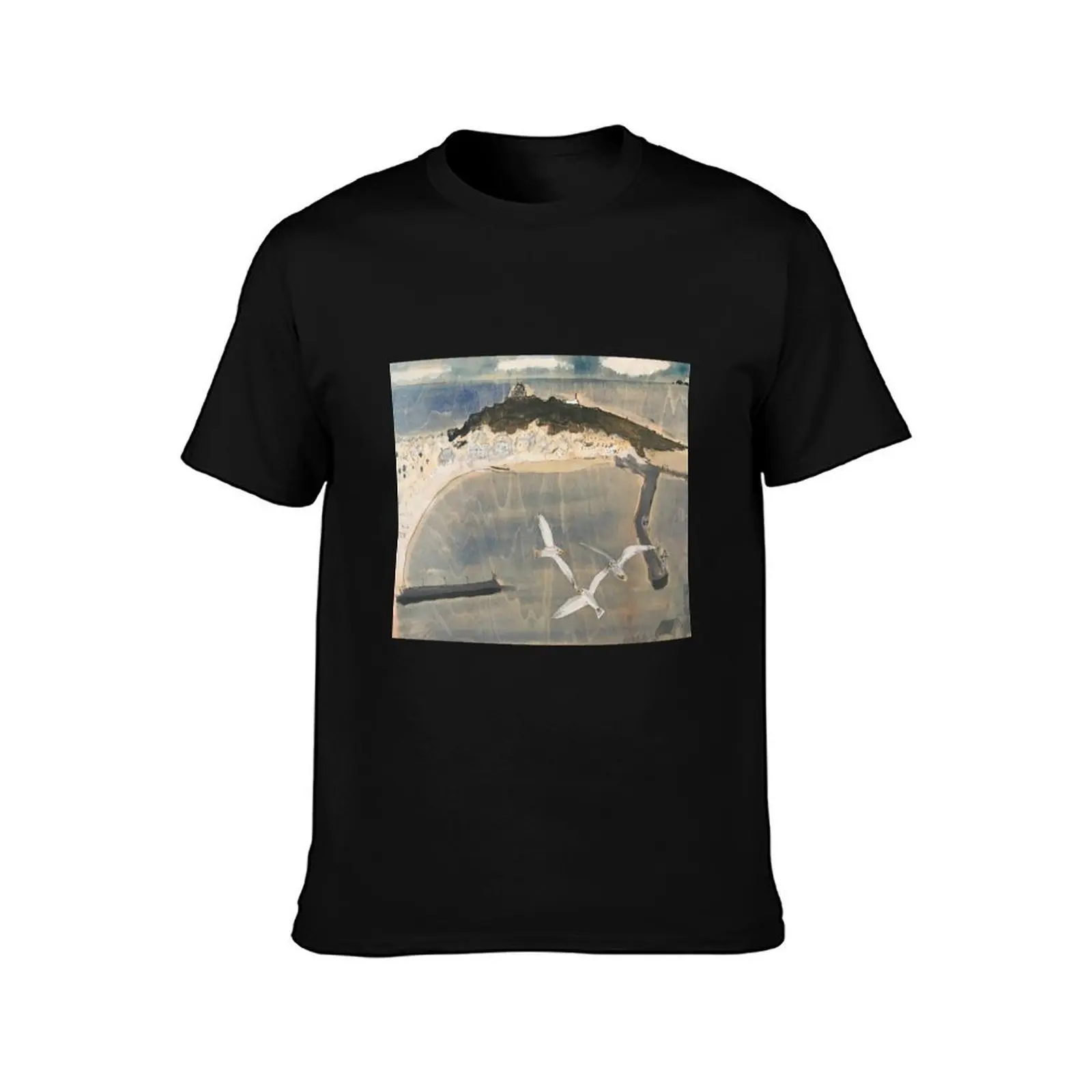 Three gulls, St Ives T-Shirt Plus Size Basic Cotton T-Shirt
