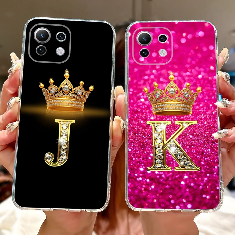 For Xiaomi Mi 11 Lite Case Mi11 Pro New 26 Letters Cover Clear Silicone Phone Case For Xiaomi Mi 11 Pro Mi11 Lite 11Ultra Fundas