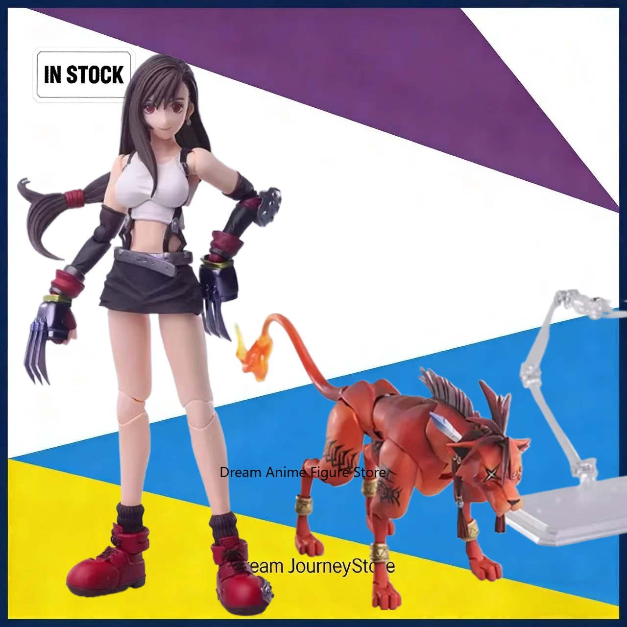 

In stock new SQUARE ENIX Final Fantasy 7 BRING ARTS action figures Cloud Tifa ornament collection