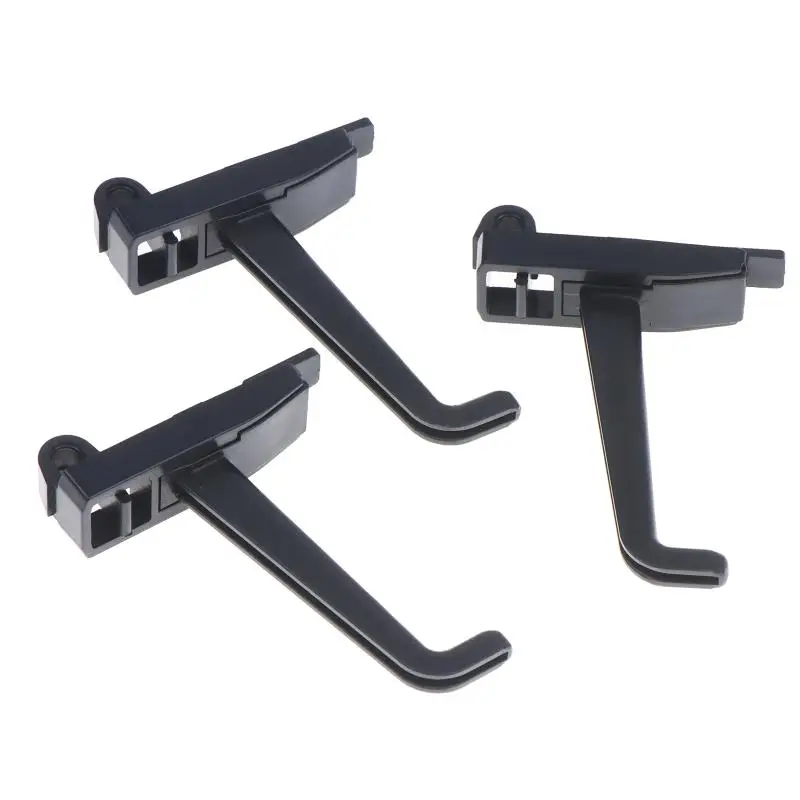 10Pcs Space Saving Square Hole Pegboard Hooks Heavy Duty Wall Mount Utility Hooks For Garage Tool Storage Rake Shovel