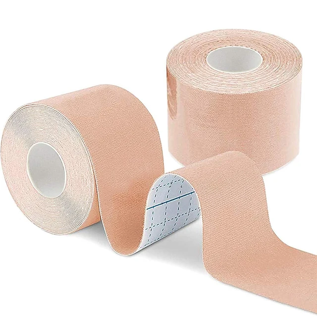 1 rolka taśmy kinezjologicznej, wodoodporna taśma sportowa 5 cm x 5 m, nieobcięta taśma kinetyczna, elastyczna taśma mięśniowa, taśma sportowa, taśma na kolano dla