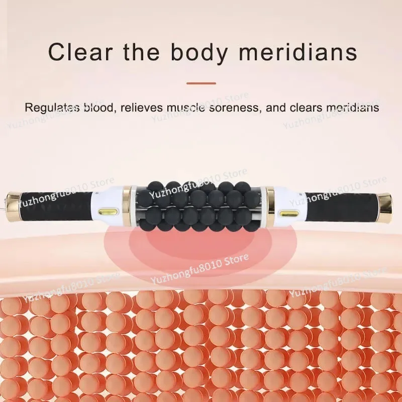 Micro vibration ball massage instrument electric roller massager meridian roller to relieve soreness