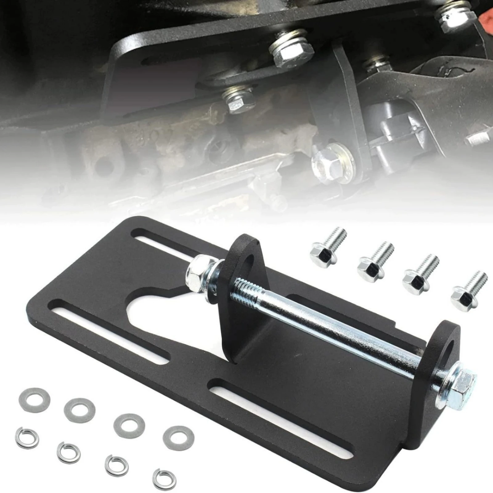 Engine Conversion Brackets Heavy Duty Adjustable Engine Mount Bracket Adjustable Swap Plates Long-Lasting Universal