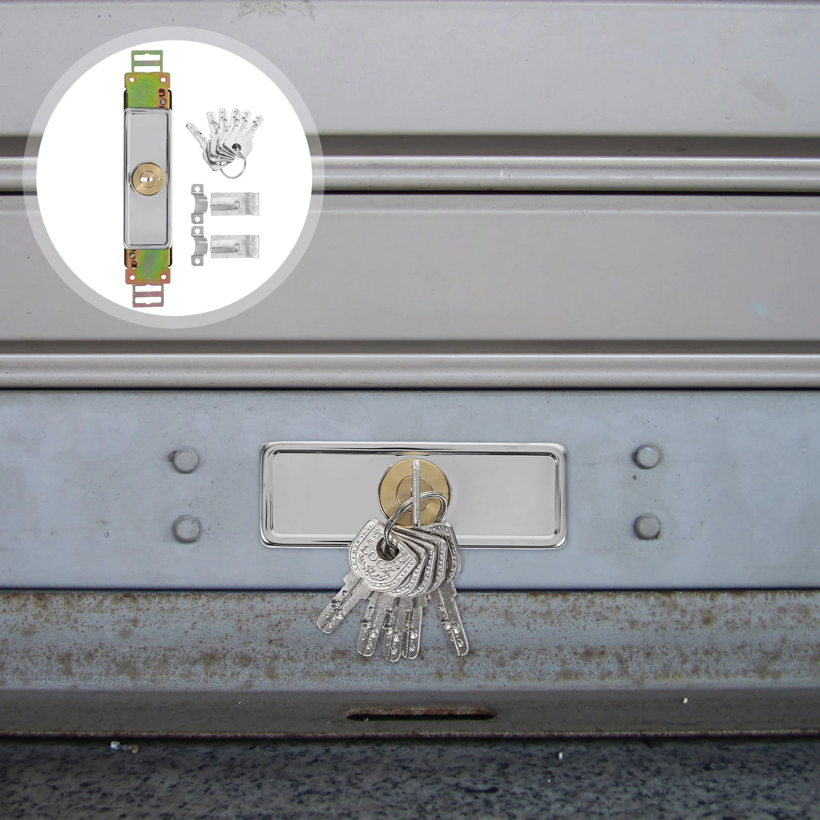 

Rolling Shutter Garage Door Lock Antitheft Copper Cylinder 270 Min Security Vertical Keyway Warehouse Home Garage Door Locks