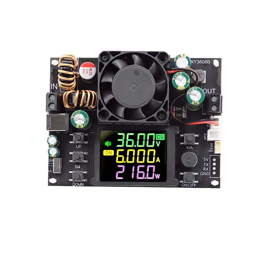 

XY3606B Регулируемый источник питания постоянного тока 6-36 В 0-6 А 216 Вт понижающий повышающий преобразователь постоянного напряжения ток MPPT модуль солнечной зарядки