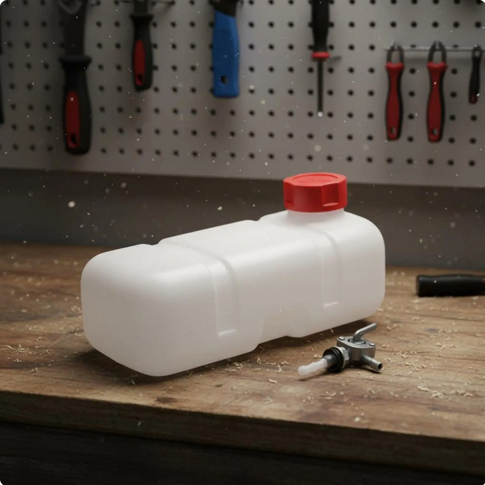 Gasoline Engine Tank Translucent Body Complete Kit Fuel Reservoir for Two Stroke 1E43F Garden Use
