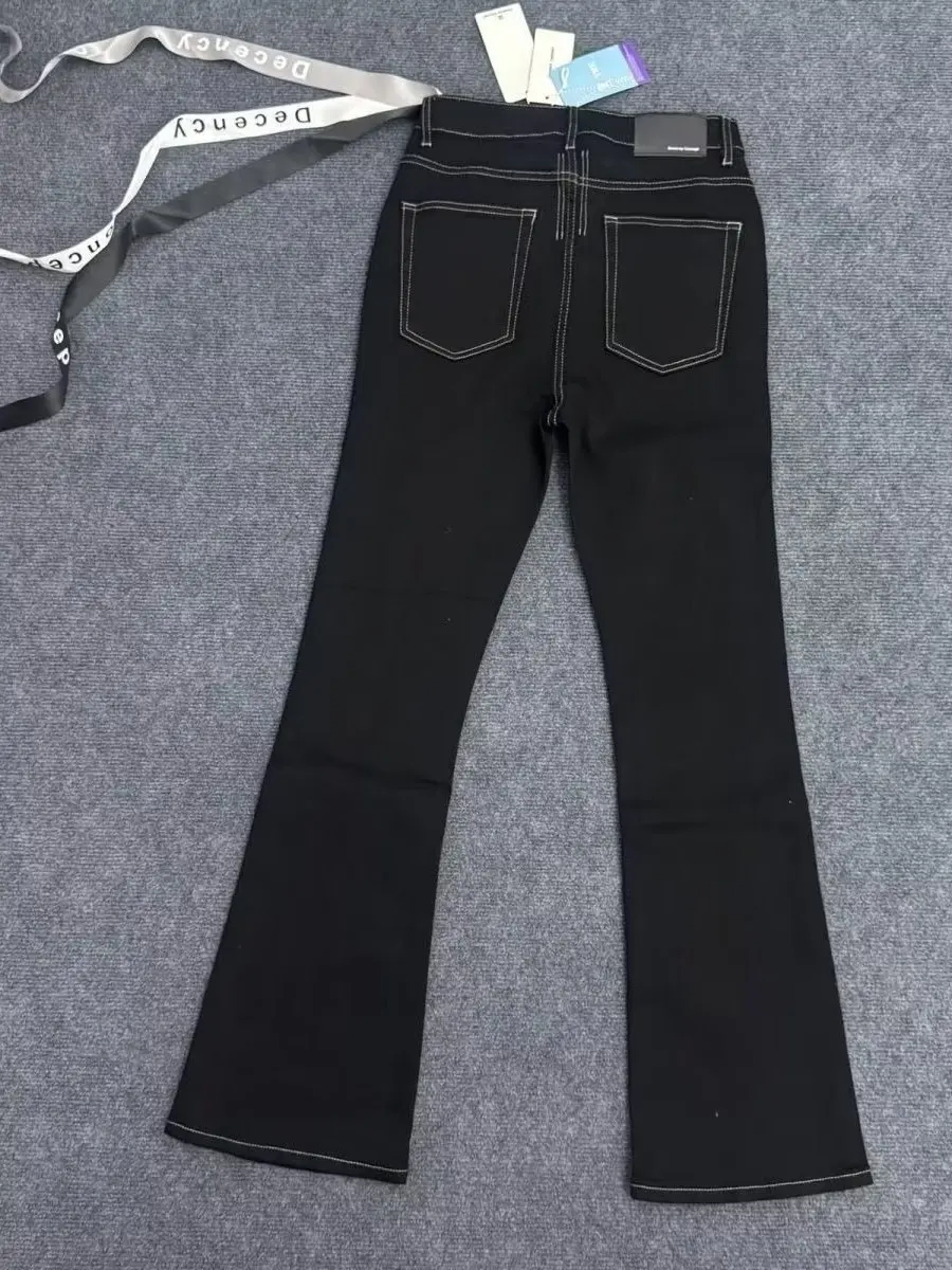 Black Sash Slim Fit Men's Jeans High Waist Straight Leg Casual Style Mid-Calf Length Autumn New Arrival Slimming Effect