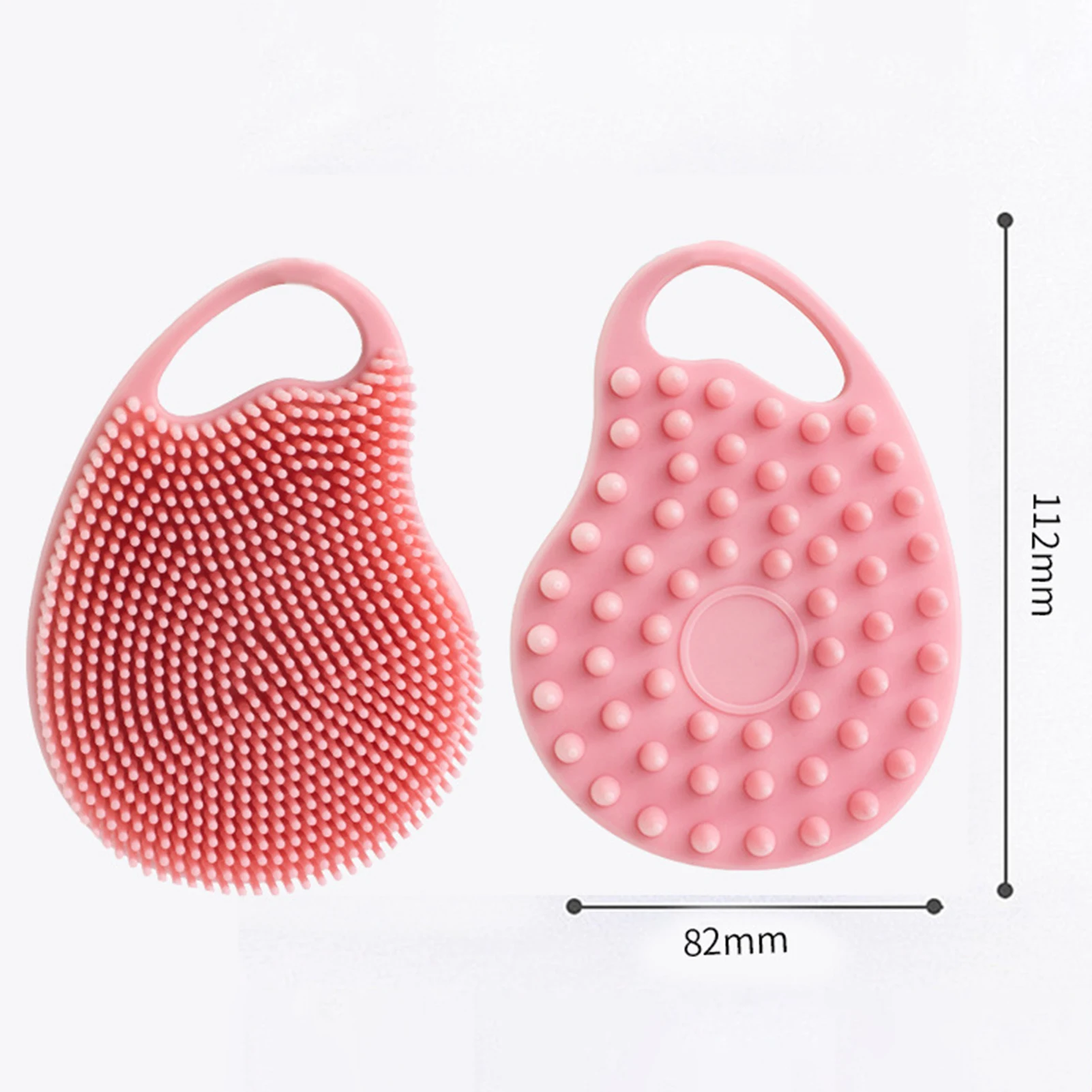 Silicone Soft Body Bath Brush Handheld Cleansing Skin Brush for Home Hotel Bathroom Use