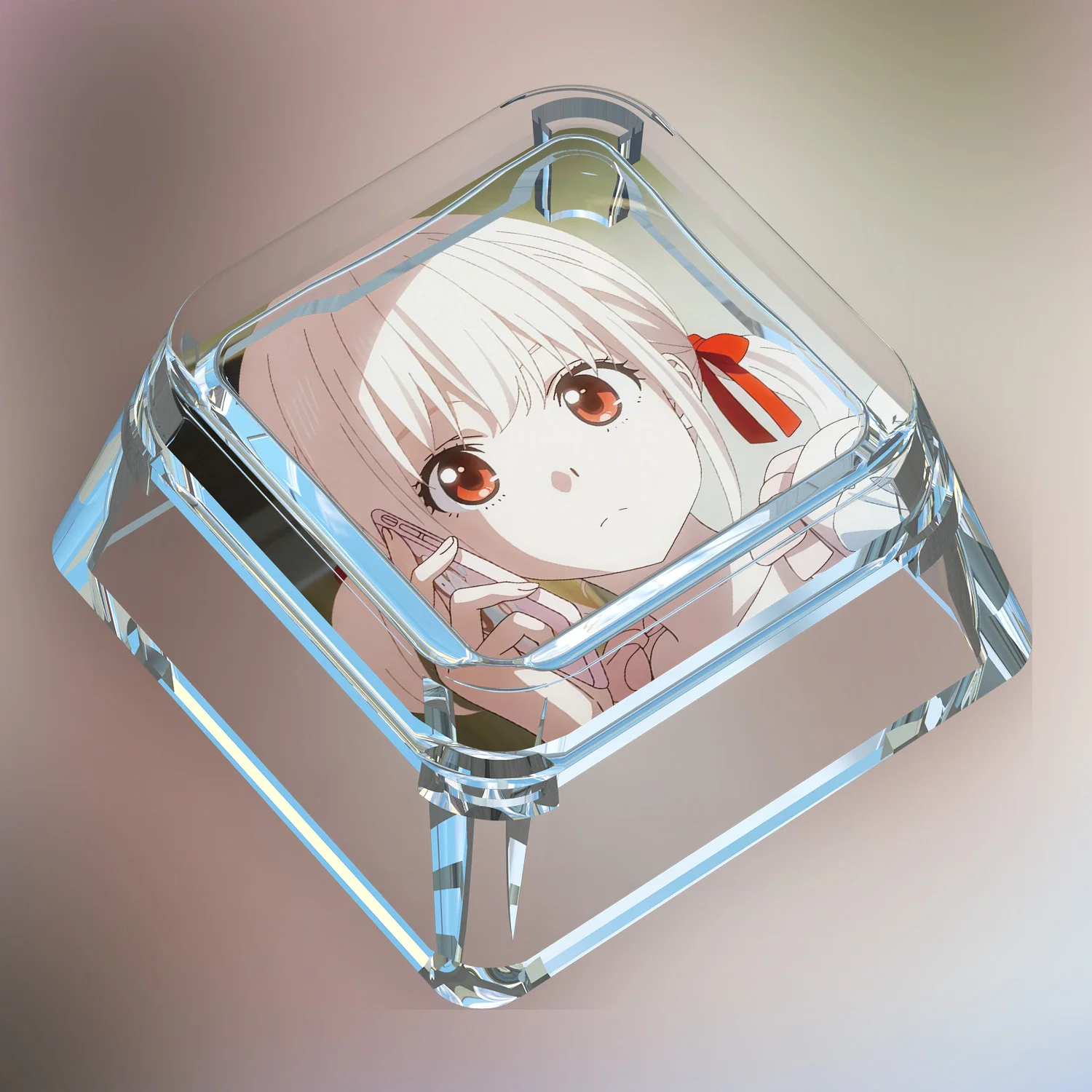 8 أنماط لتقوم بها بنفسك قصة آلهة ذاتية الصنع Lycoris لطيف لوحة المفاتيح الميكانيكية أغطية المفاتيح شفافة شفافة الميكانيكية Keycap هدية لعبة