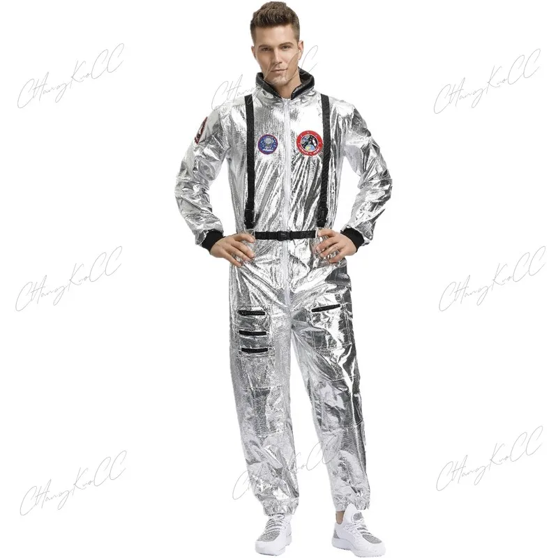 Paare Kinder Cosplay Astronaut Overall Uniform Unisex Halloween Karneval Outfits Party Raum Kostüm Rollenspiel Kostüm verkleiden