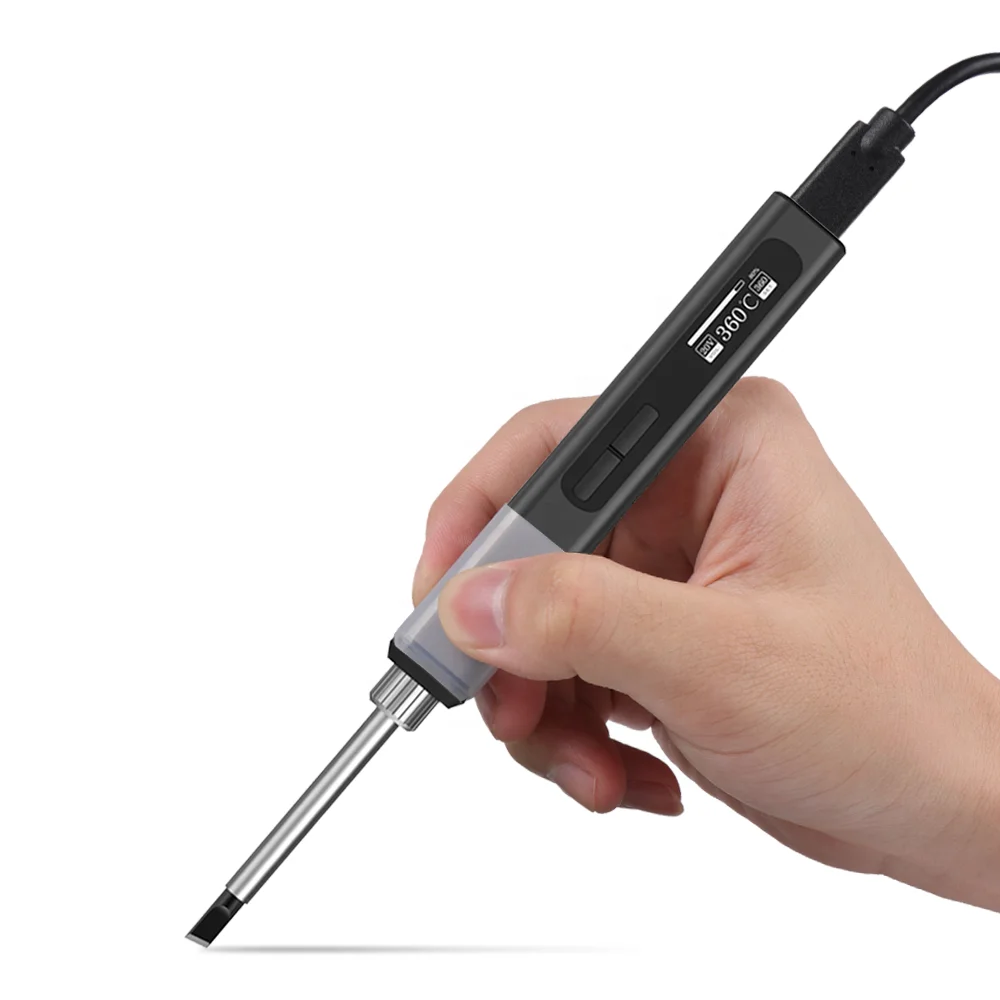 Digital Electric Soldering Iron Kit Set Temperature Adjustable Welding Tool Ceramic Heater Soldering Tips Rework Station