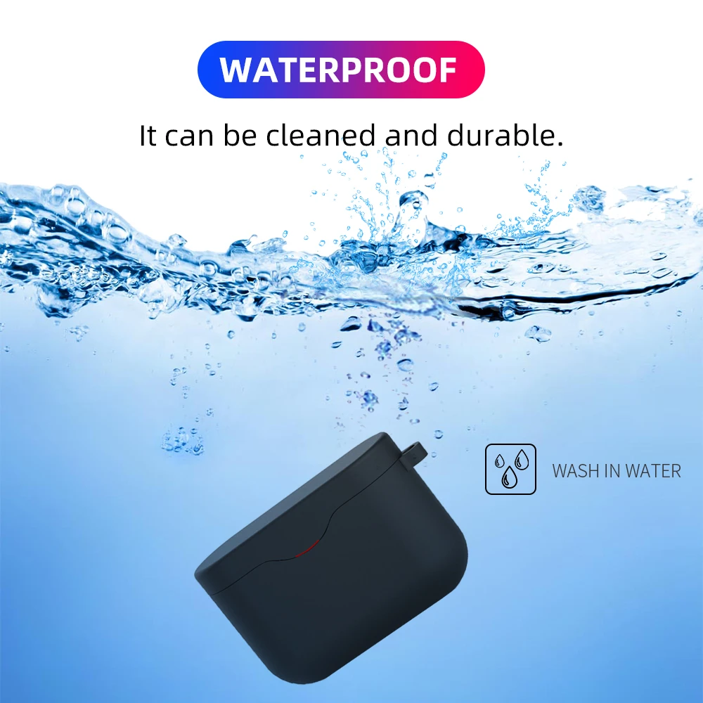 سماعة سيليكون علبة لسوني WF-1000XM3 سماعة شحن صندوق لسوني WF 1000XM3 واقية مع هوك المضادة للصدمات