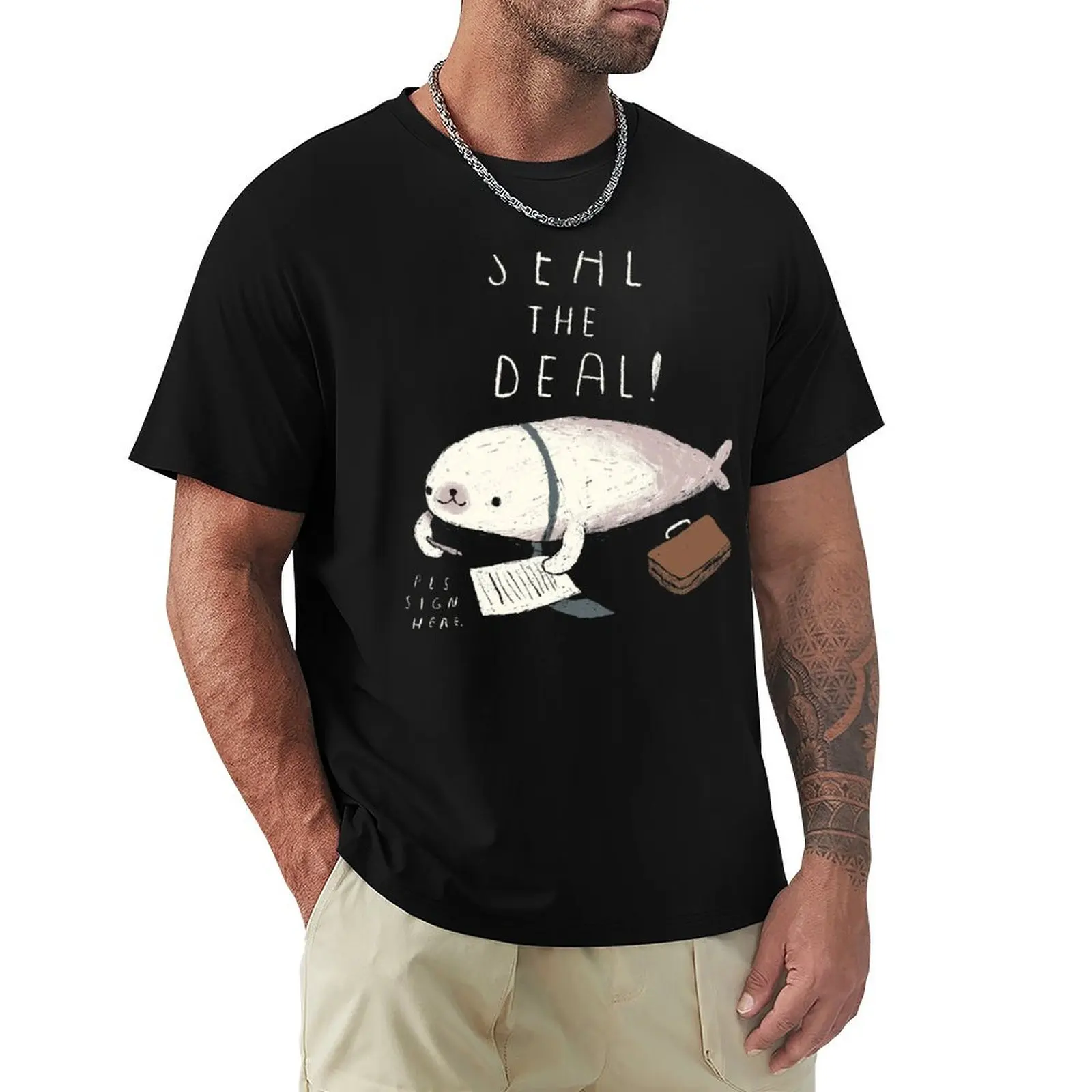 seal the deal T-Shirt Breathable Gym Short Sleeve T-Shirt