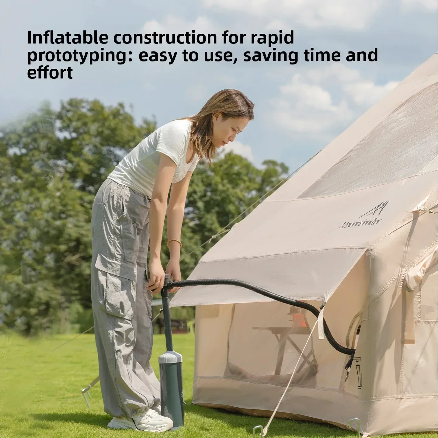 MOUNTAINHIKER Extra Large Inflatable Tent 3-6 Person Family Camping Tent with High-Quality Windproof and Spacious Interior image 4