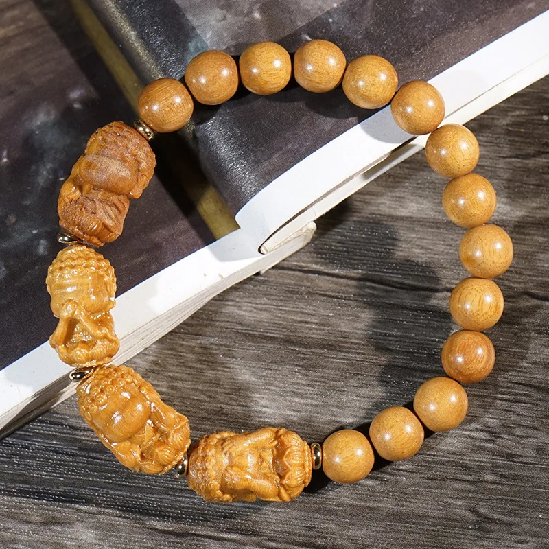 

Браслет «Старый горный сандал» Four No Buddha, коллекционный браслет «сделай сам», унисекс, четки с одной петлей, ювелирные изделия