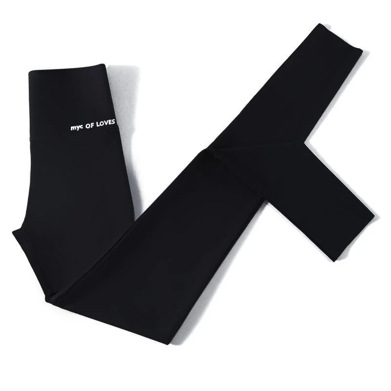 

Yoga Pants Breathable Women Wrap Perfprmance Bottoming Holiday Brushed Gothic Hollowed-Out Butt-Lifting Spliced Zip Soft Style