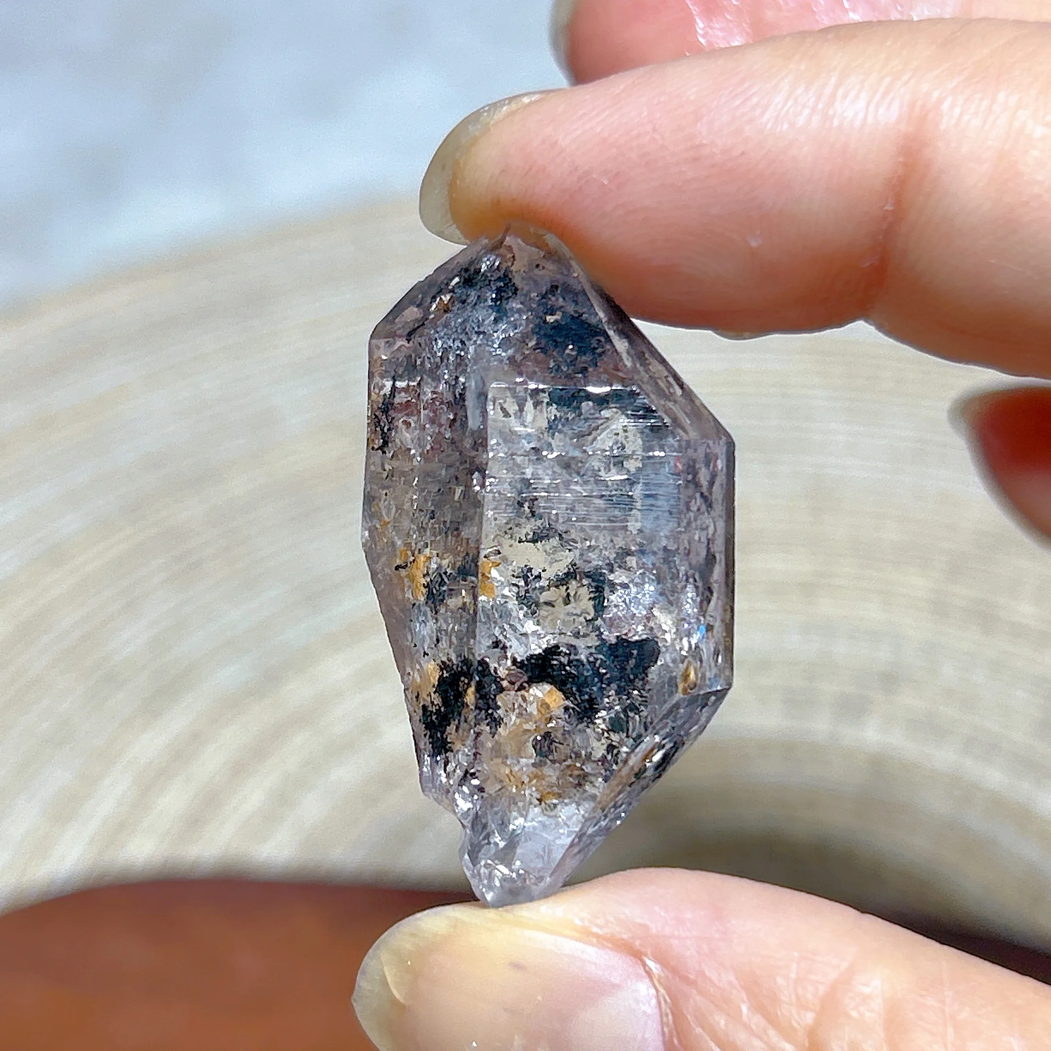 Natural Crystal Brazil Herkimer Diamond Raw Stone Specimen Healing High Quality Gemstone Mineral Energy Home Decorations Gift
