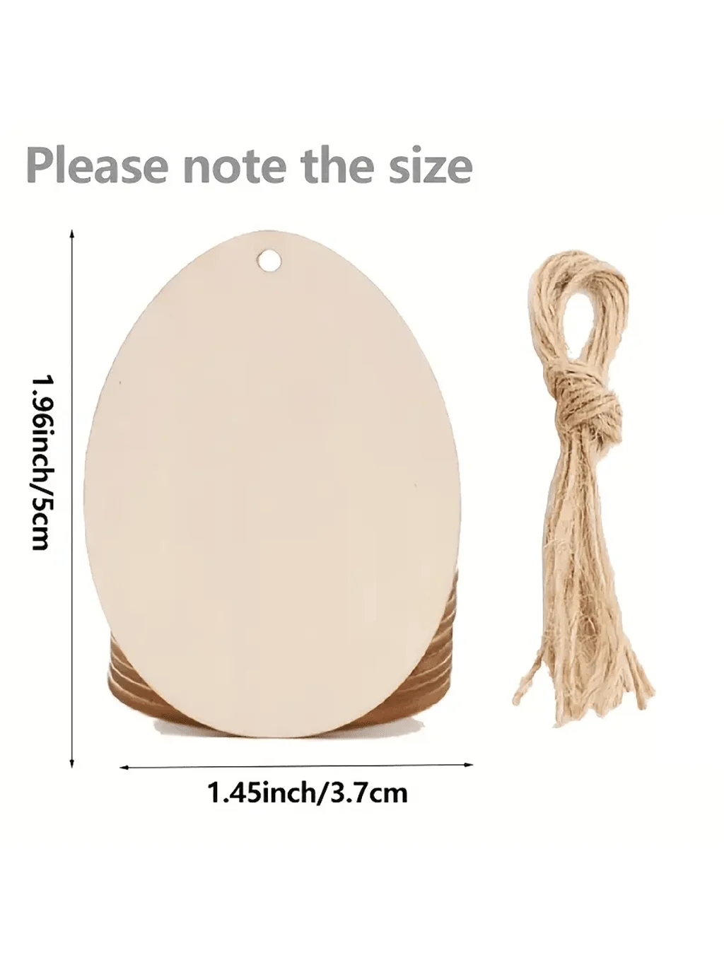 20pcs DIY Wooden Egg Pendant Hollow Crafts Easter Hanging Ornaments Happy Easter Family Party Decoration Painting Gifts