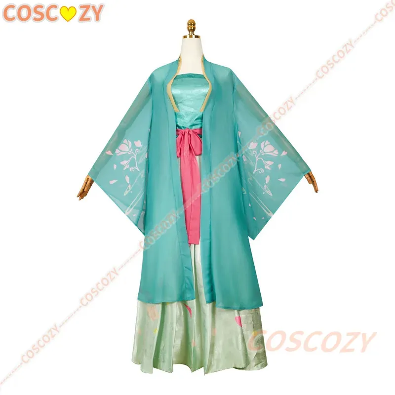 

2025 11 Маомао Косплей Костюм Парик Аптекарь Дневники Древнего Ханфу Античная Зеленая Униформа Головные Уборы Женщины Девушки Конвенция