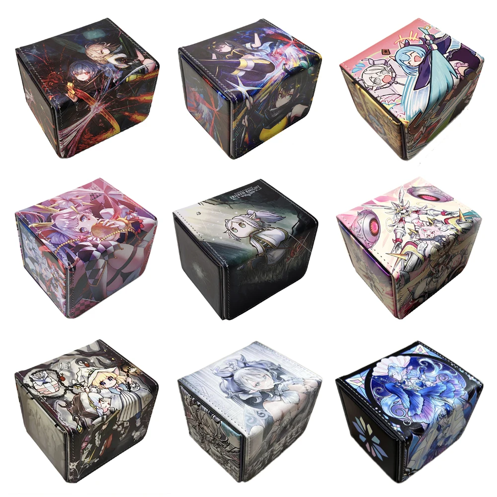 Anime Yu Gi Oh Game TCG OCG Card Leather Storage Box PU Material The White Forest Floowandereeze ACE Centur-Ion Collection Gifts