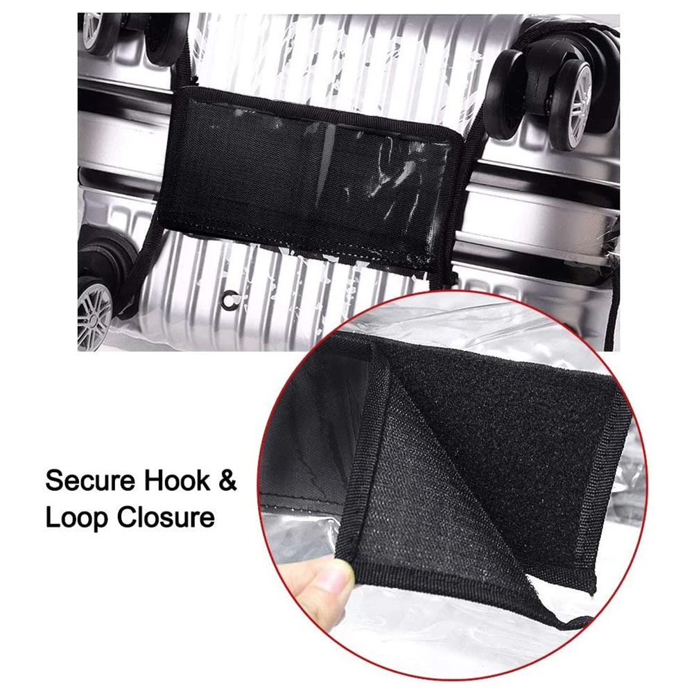 Luggage Cover Transparent Travel Luggage Protector Case PVC Baggage Cover Waterproof Dustproof Suitcase Protective Cover
