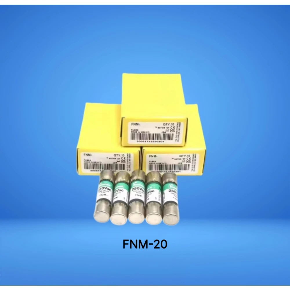 FNM-20 Time Delay Cartridge Fuse 20A 250VAC Circuit Protection 【10-Pack】 OEM