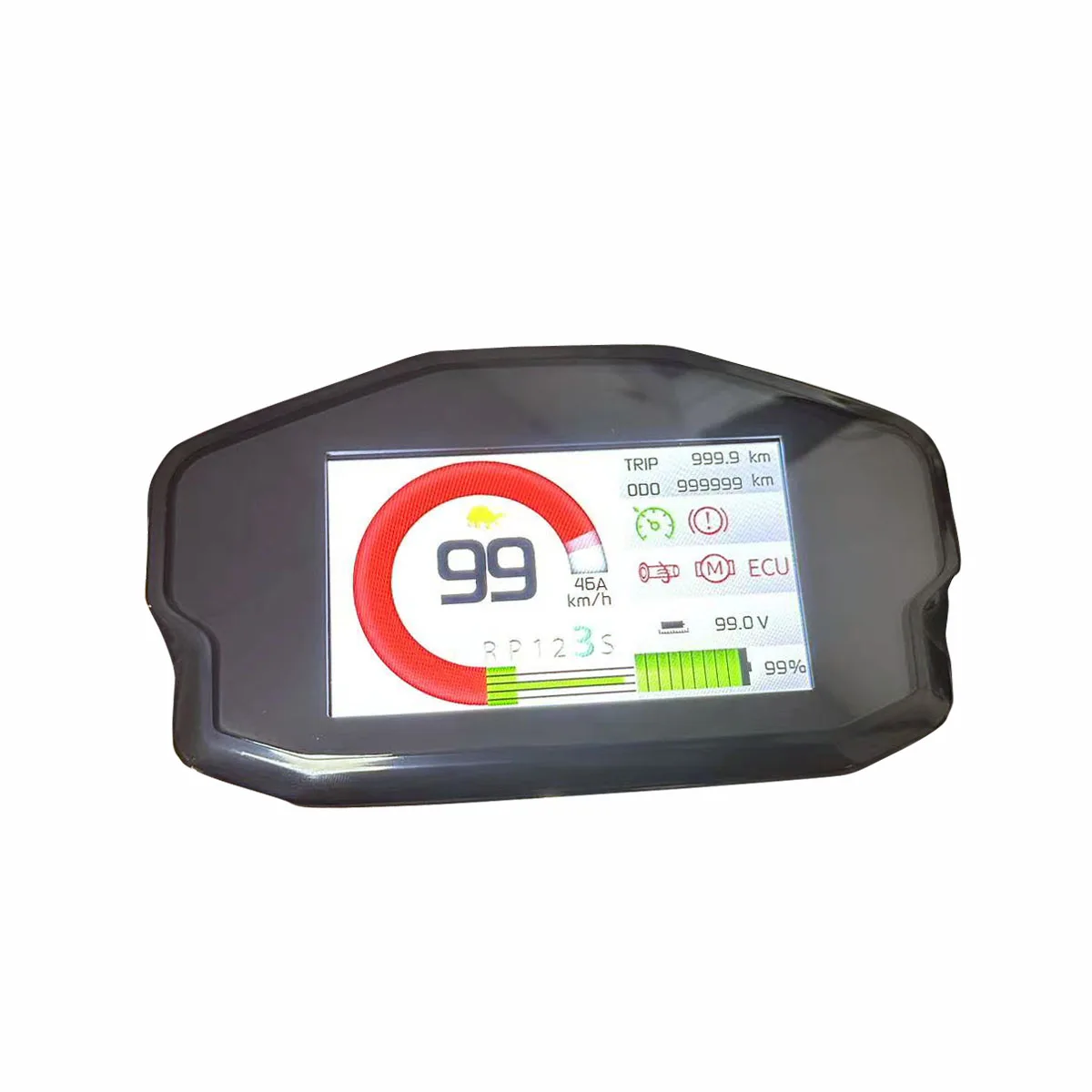 DKYS DKD strumento tachimetro regolabile CAN linea di comunicazione scooter elettrico TFT LCD strumento display in bianco e nero