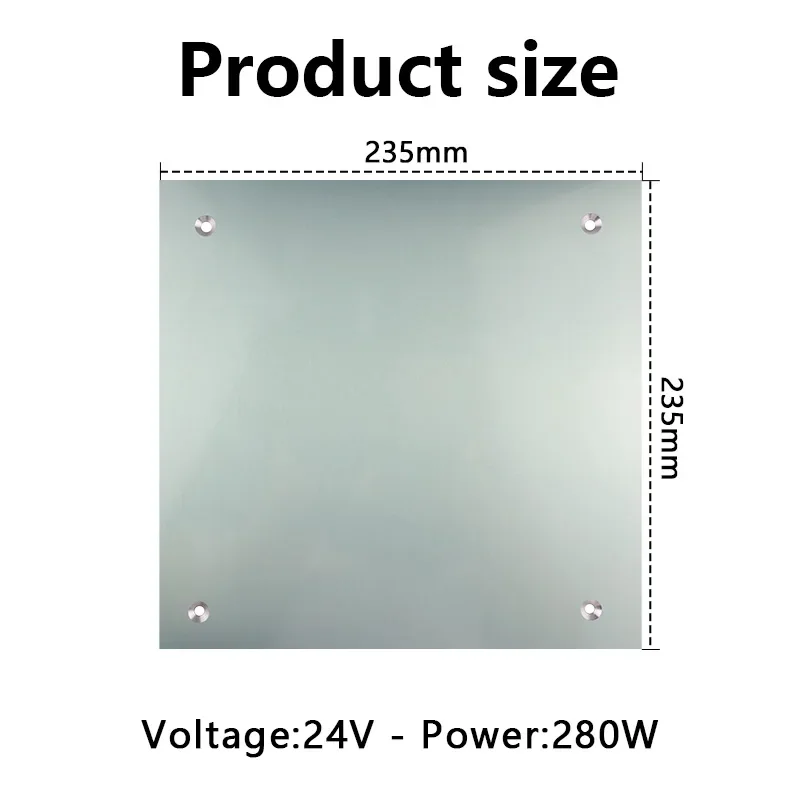 High Quality Creality K1 Hotbed Plate Kit 24V 280W 235x235mm for K1 3D Printer