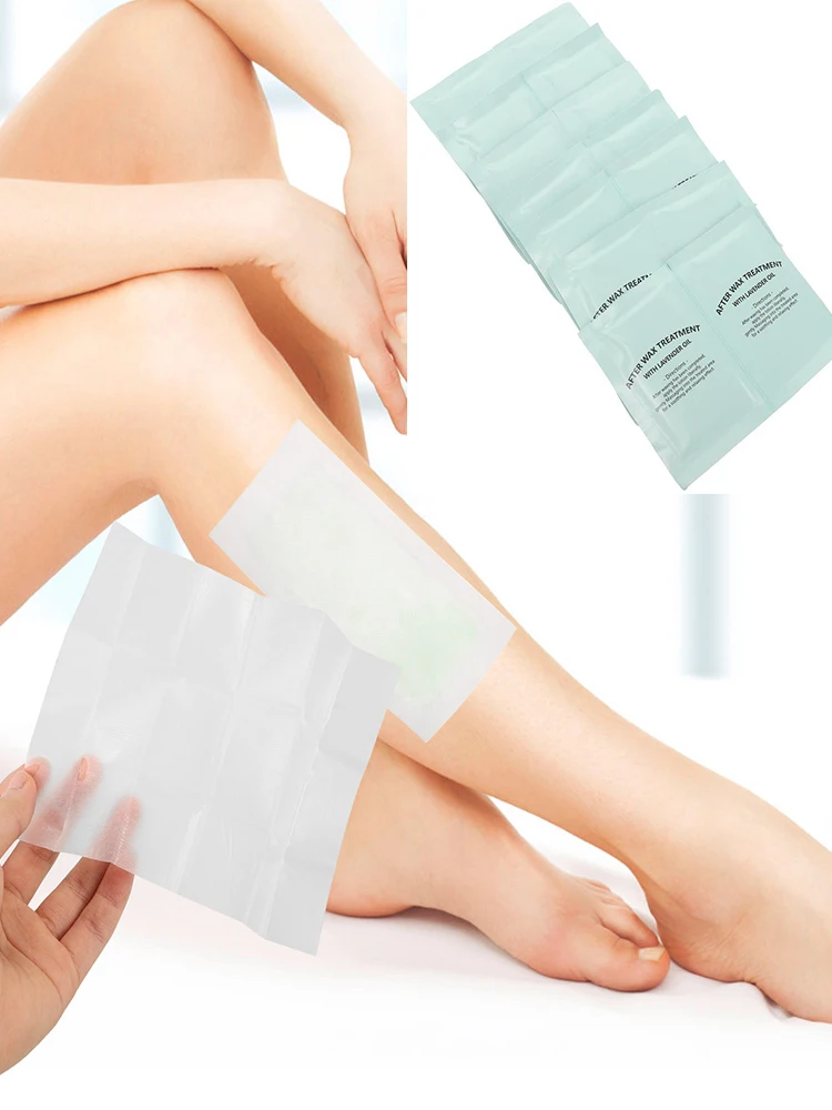 

20pcs Post Wax Calming Oil Wipes Post Wax Oil Wipes Body Hair Removal Wax Cleaning Oil After Wax Remover grime Reduces Redness
