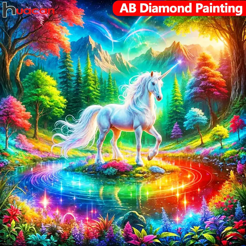 Huacan Diamant Malerei Tier Hund Neuheiten Diamant Mosaik Cartoon Mirroe Kunst Wohnkultur Diy Geschenk Strass Bilder