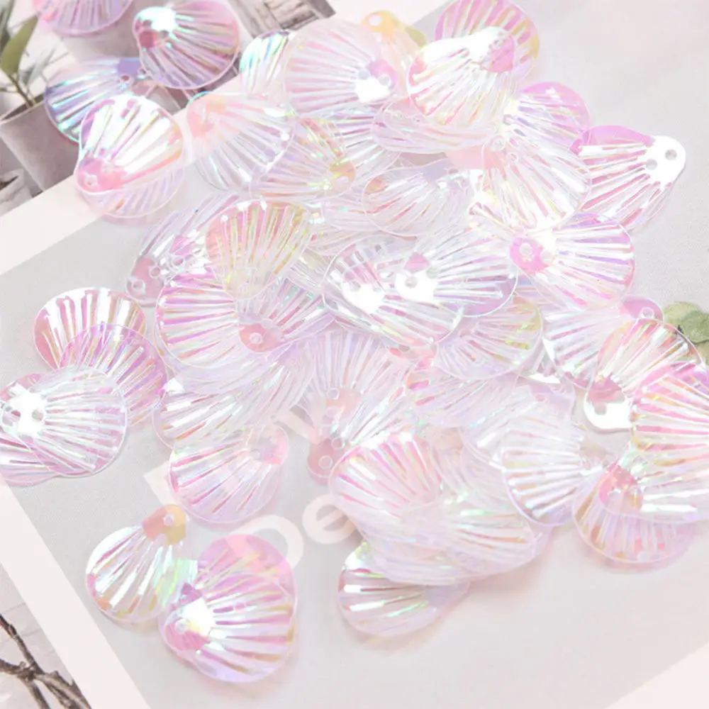 20g DIY Fish Scales Shells Beads PVC Sequins For Clothing Earrings  Accessories Wedding DIY Bags Materials About 440PCs