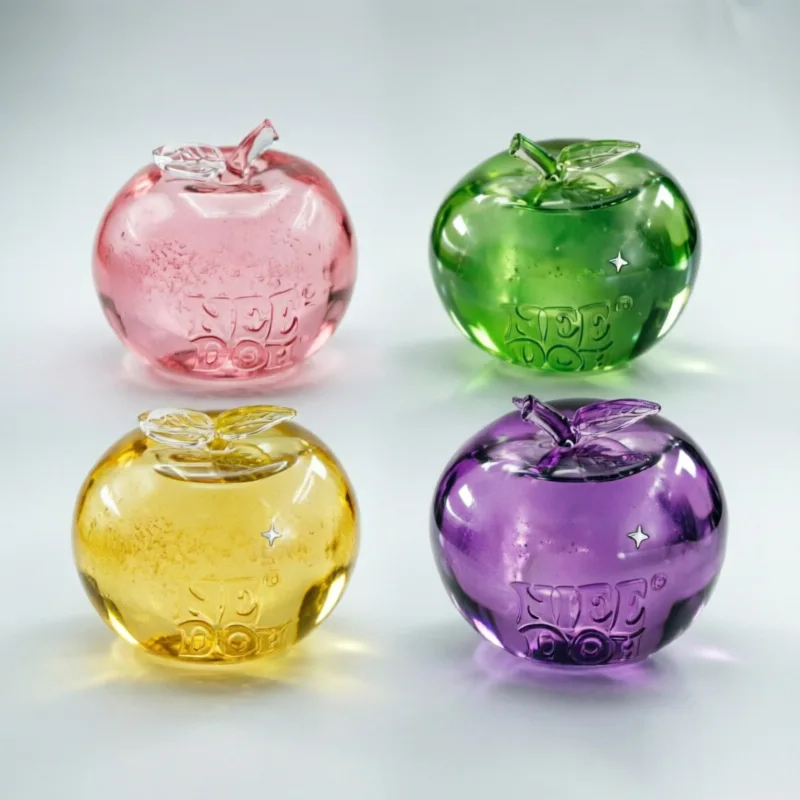 Nee Doh Transparent Maltose Apple Squishy Stress Relief Toy Cute Fruit Squeeze Fidget Toy Anti-Anxiety Sensory Toy Party Favors