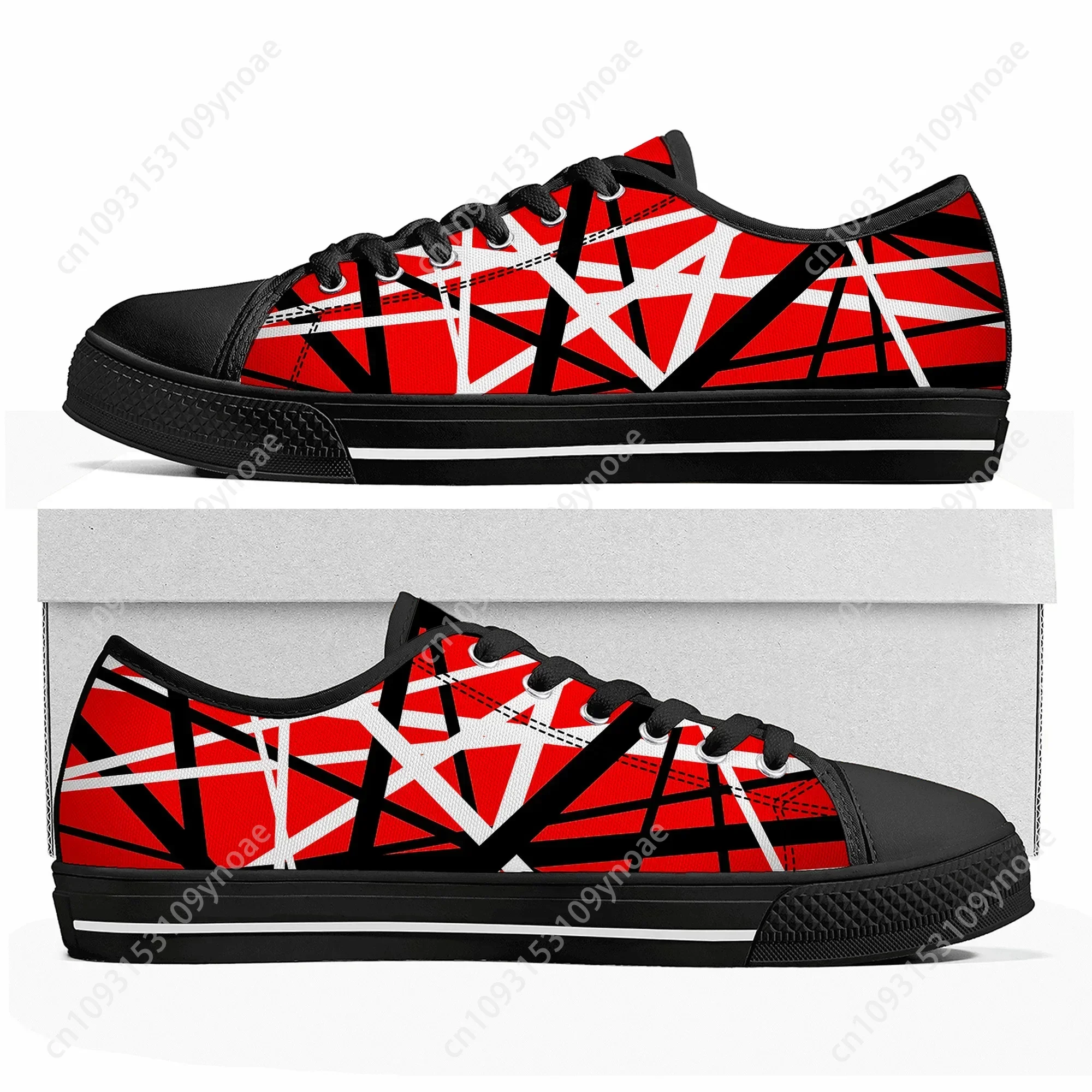 

Van Evh 1984 Stripes Halen Low Top High Quality Sneakers Mens Women Teenager Canvas Sneaker 5105 Casual Couple Shoes Custom Shoe