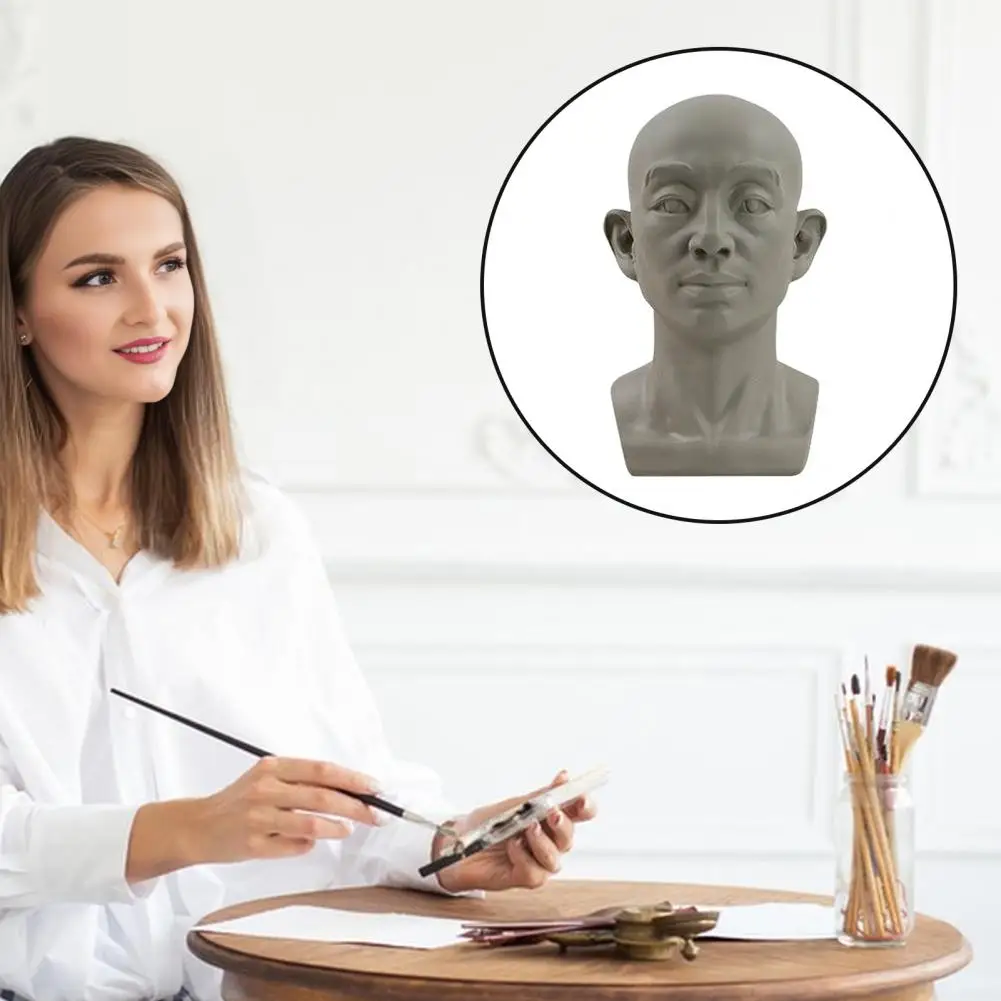 

Справочная модель художественного выражения, модель плоской головки для художественного обучения, инструмент для рисования для художников, череп из смолы для медицины