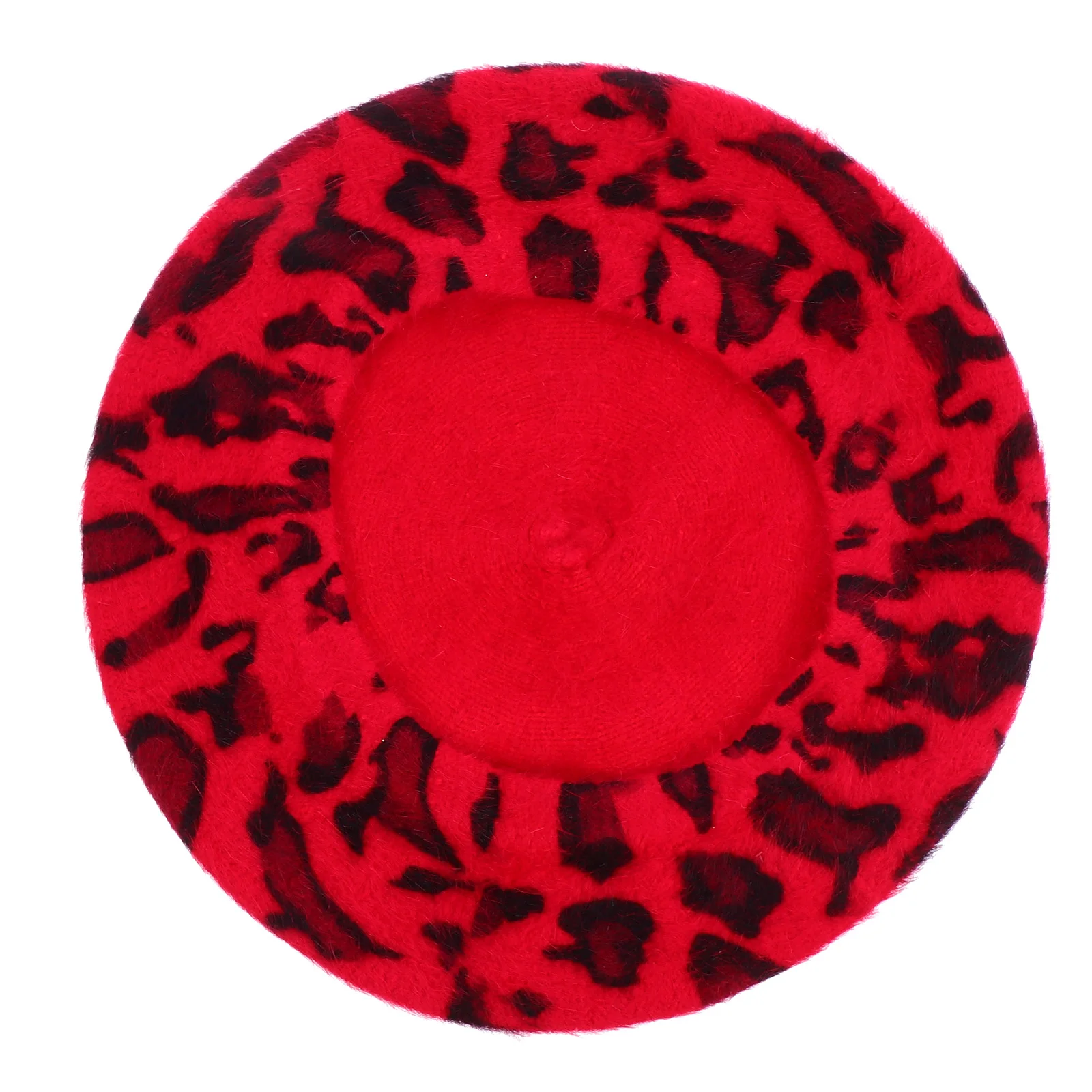 

1pc Berets Female Leopard Lovely Beanie Cap Print Beret Warm Comfortable Lightweight Spring Autumn