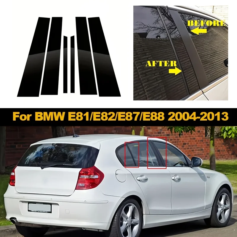 

Glossy Black Car B-Pillar Trim Suitable for BMW 1 Series E81/E82/E87/E88 2004-2013