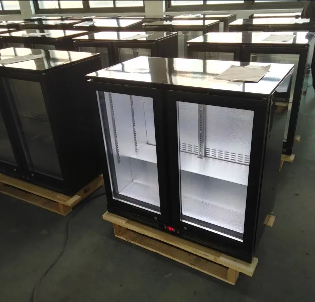 Two sliding door rear bar refrigerator 220L GN-220HS rear bar display cooler