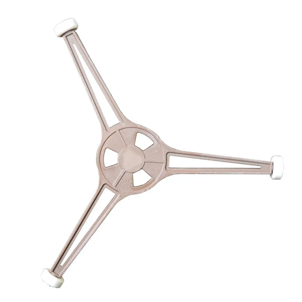 Microwave Turntable Holder Replacement Heat Resistant PPC Material Stable Triangular Design Suitable For 245 Centimeter Plates