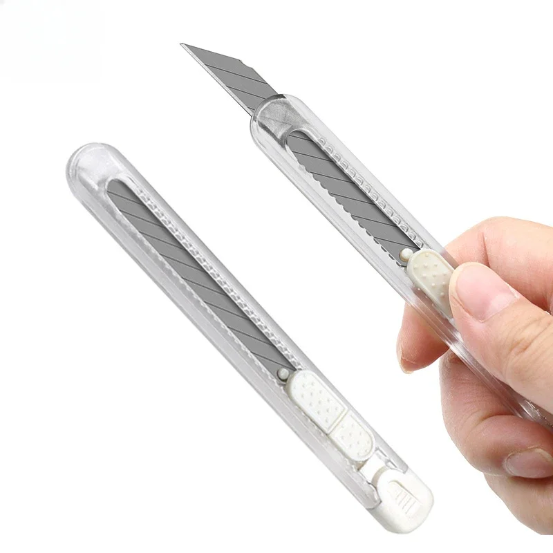 Retractable Knife DIY Tools Paper-Splitting Box  Express Pocket Cutter Portable Art Knife Office Supplies Retractable Knife