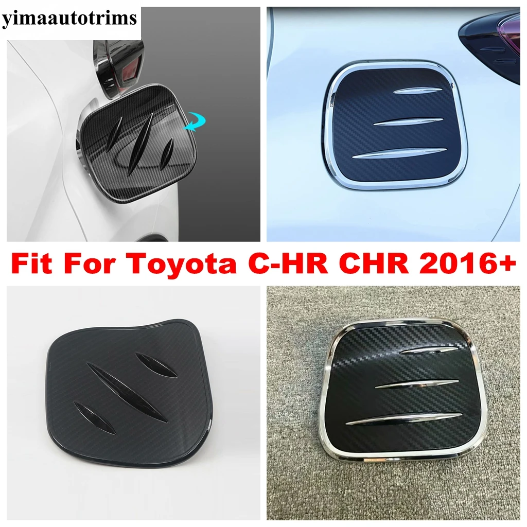 

Gasoline Petro Diesel Fuel Tank Oil Filler Cap Cover Trim For Toyota C-HR CHR 2016 - 2021 ABS Chrome / Carbon Fiber Accessories