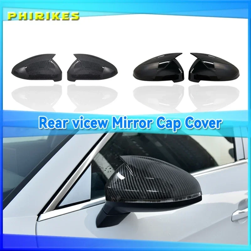 

Car Rearview Mirror Caps For Audi A4 S4 B9 A5 S5 Avant Allroad Quattro 2017-2020 Replace Side Mirror Covers Carbon Fiber Color