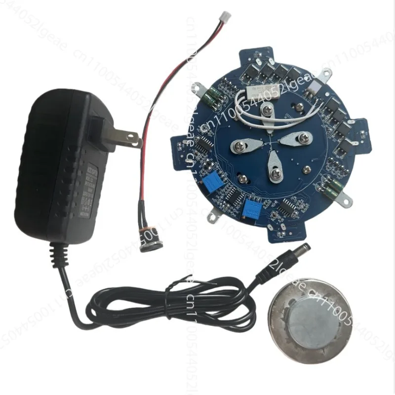500g Magnetic Levitation Module Core Analog Circuit Magnetic Levitation Movement Floating Booth with LED Lights decor
