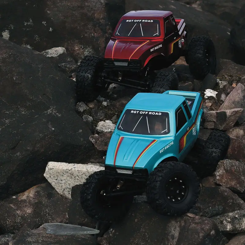 RGT 1/18 Ripper RC Car Remote Control Electric Brushless 4WD Dual Speed Climbing Truck External Rotor Off Road Vehicle