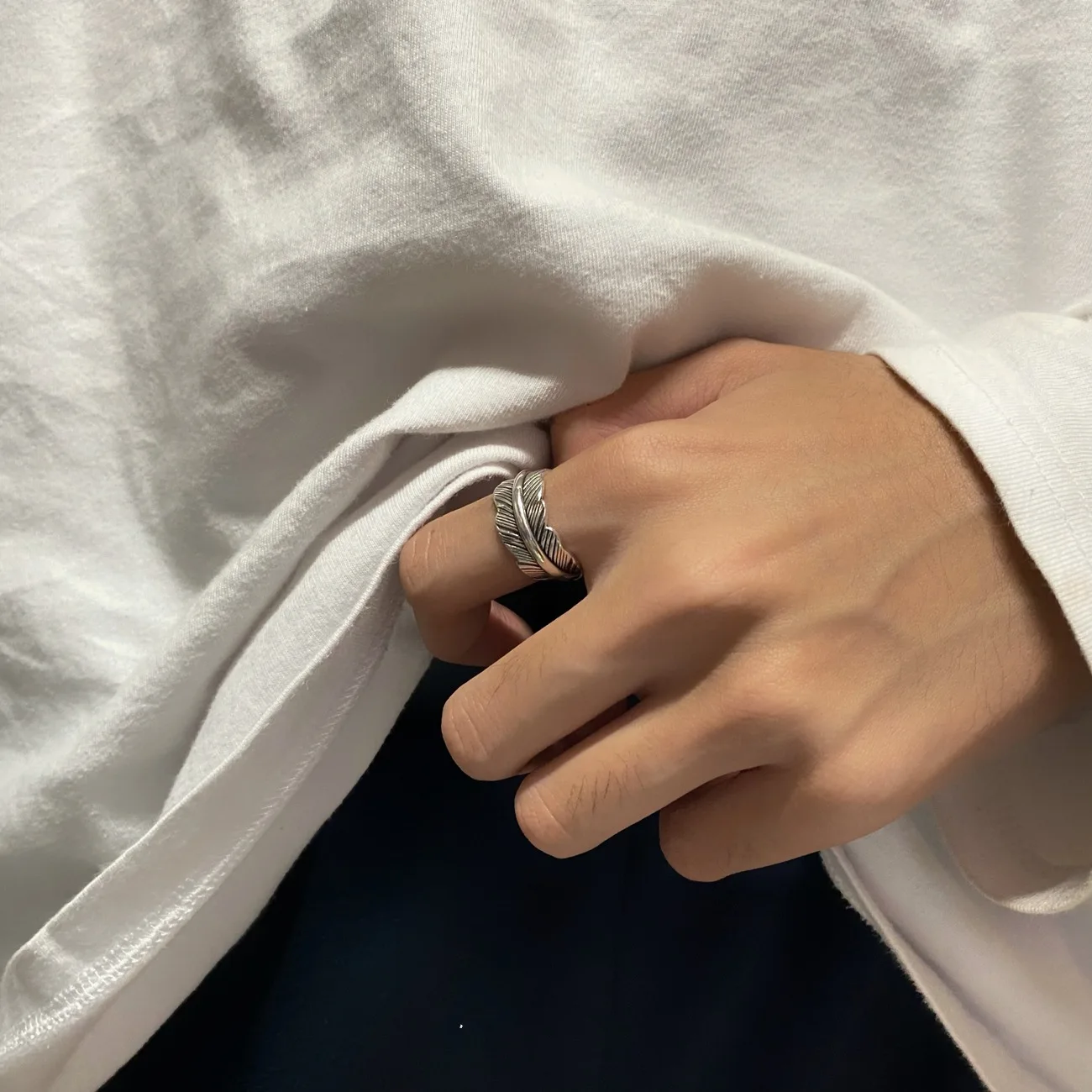 الرجعية الملاك الحارس ريشة الدائري للرجال النساء الشرير القوطية قابل للتعديل حلقة مفتوحة للجنسين مجوهرات اكسسوارات هدية لعشاق