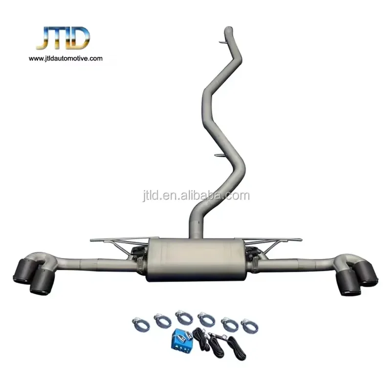 JTLD Premium Stainless Steel Catback Exhaust With Smooth Pipe Design for BMW X6 2014-2019 Vehicle Specific Fitment