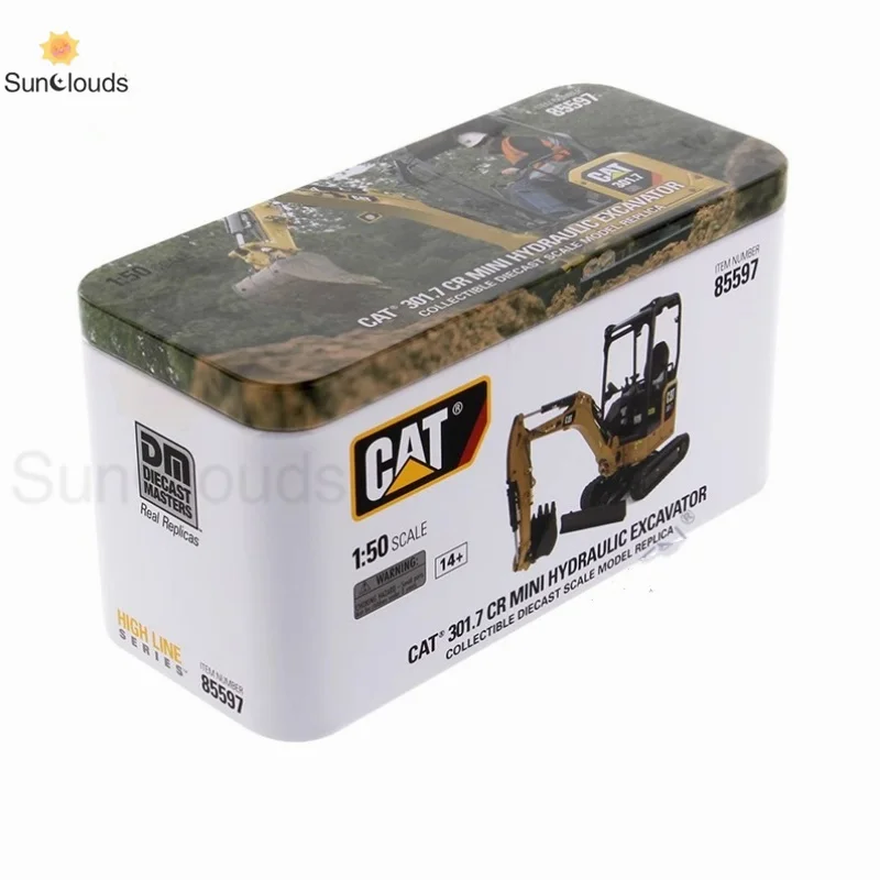 Para Caterpillar modelo DM 1:50 CAT301.7 CR pequeña excavadora hidráulica con herramienta modelo de aleación 85597 coche de juguete fundido a presión