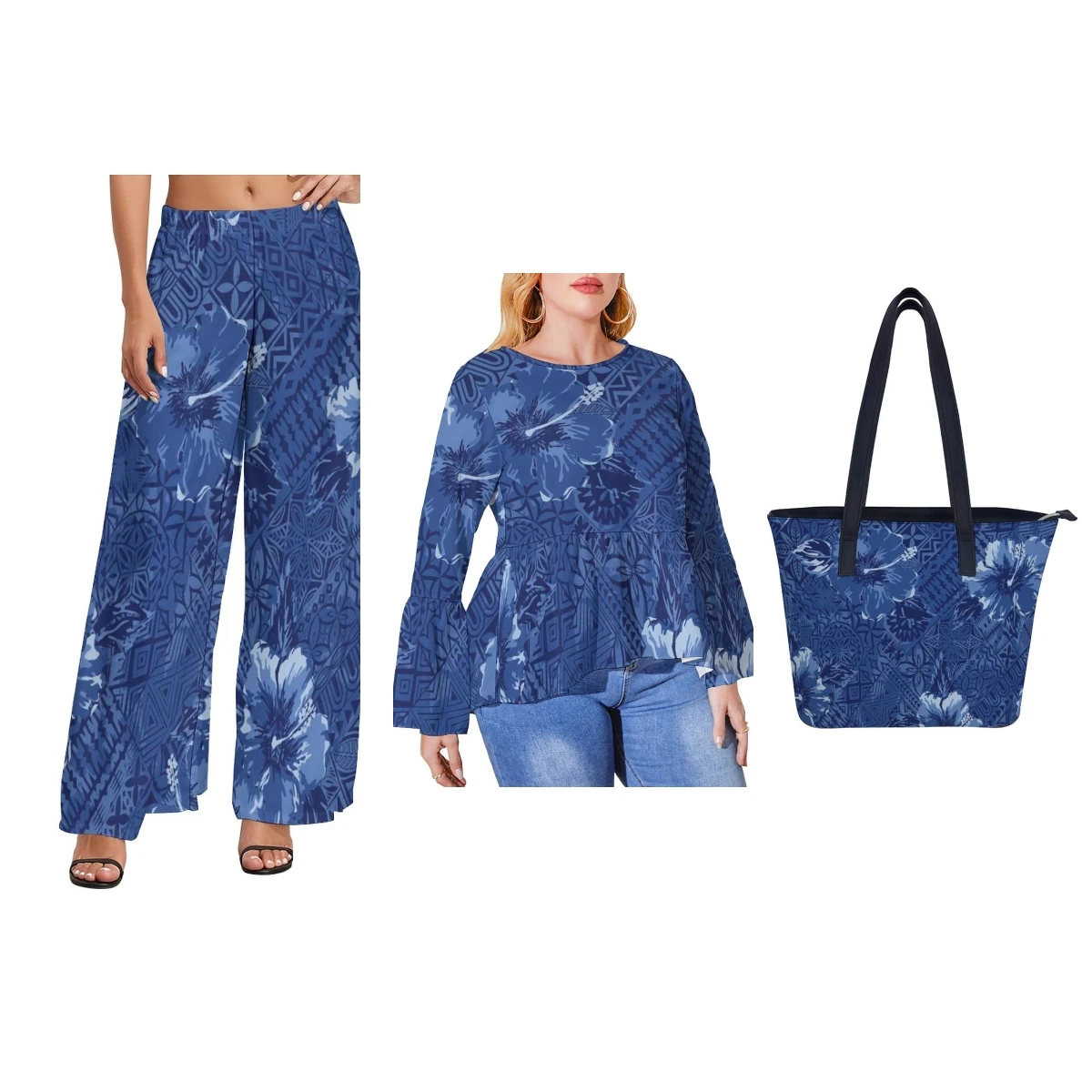 

Island Pants Polynesian Good Quality Green Color Sporting Plus Length Pant Female Free Shipping