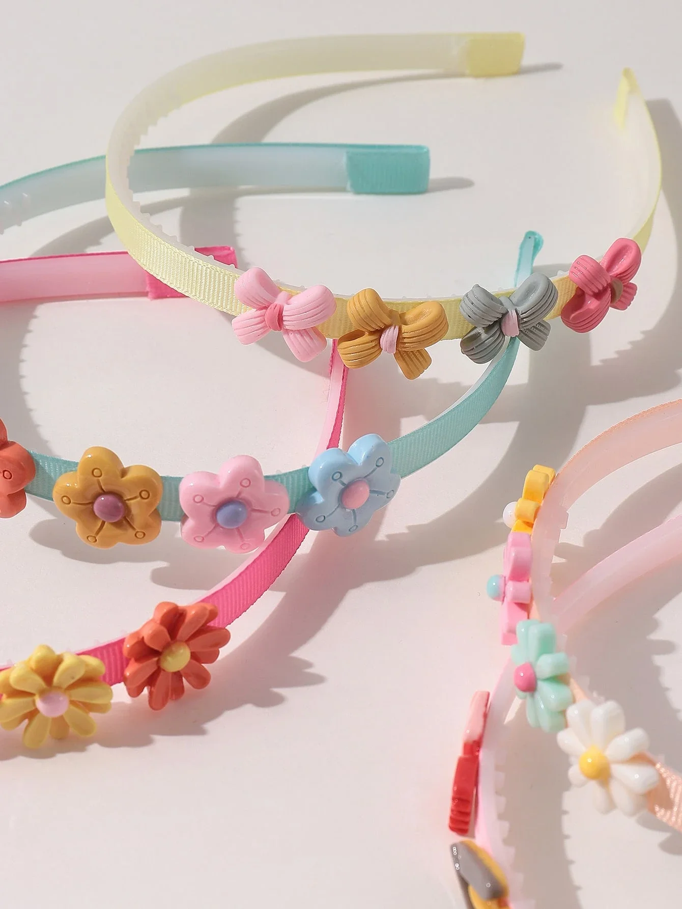 

5pcs Girls Flower Decor Headband