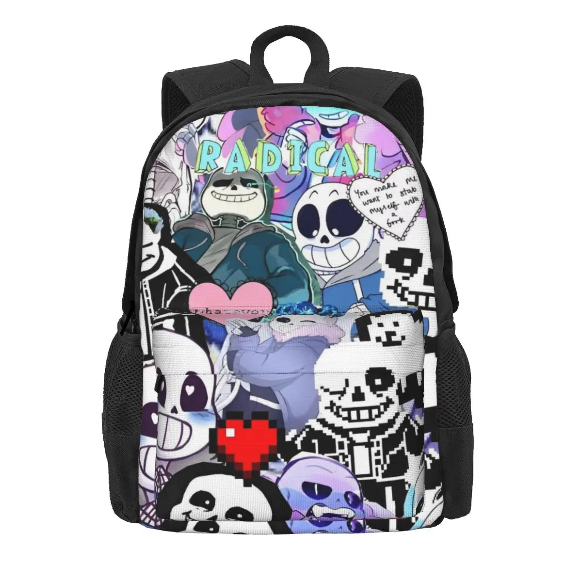 

Undertale Sans Game Cube Gaming Women Backpack Mochila Trend Student School Bag Laptop Mochila Boys Girls Waterproof Rucksack