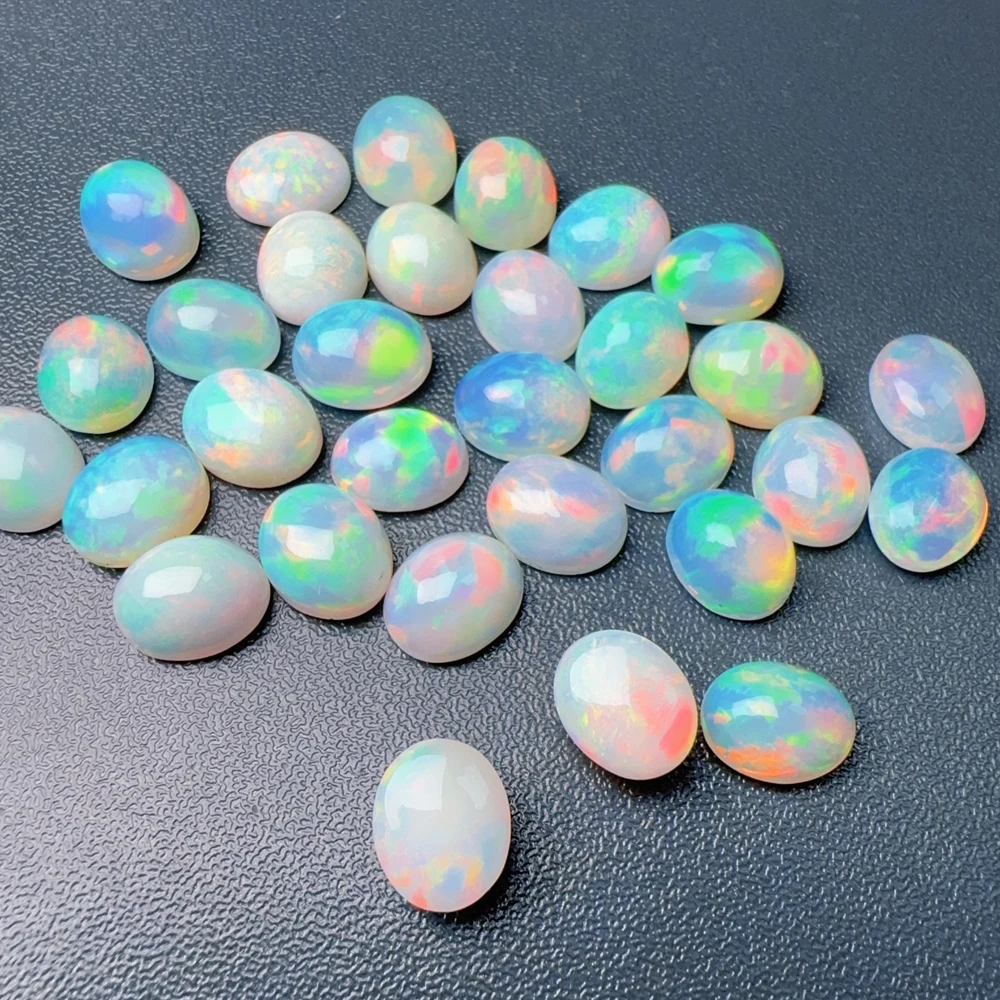 

Top quality Natural Ethiopia Opal oval cut 9*11mm approx 2.85ct loose gemstones diy jewelry colorful gesmtones